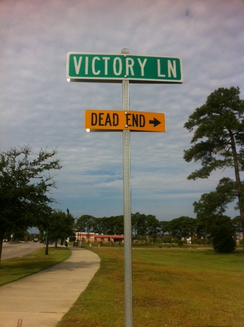 Victory Lane, dead end