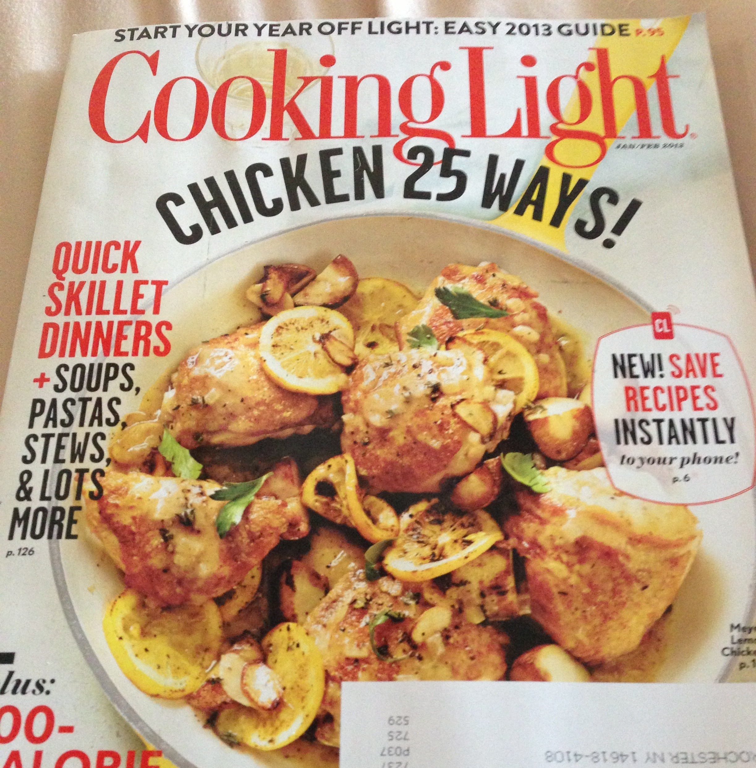 cooking light, jan/feb 2013